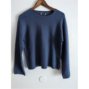 Bum Varsity VTG Blue Wool Blend Sweater Base Layer Teen Size L Casual Winter